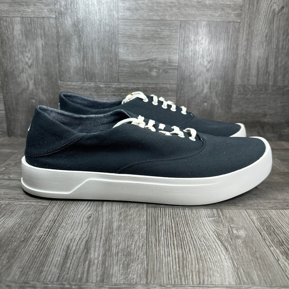 OluKai Tradewind Sneakers Mens 13 Lava Rock Canvas Drop-In Heel NEW